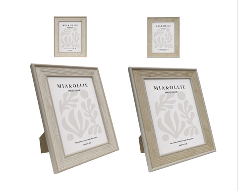 Set 2 Photo Frame Lisa '6x8in' Assort 20cm
