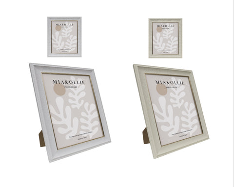 Set 2 Photo Frame Sara '8x10in' Assort 25cm