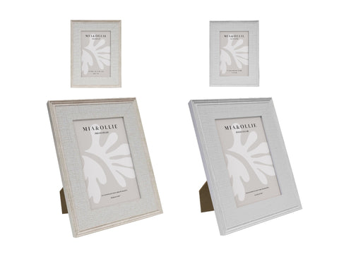 Set 2 Photo Frame Bella '4x6in' Assort 15cm
