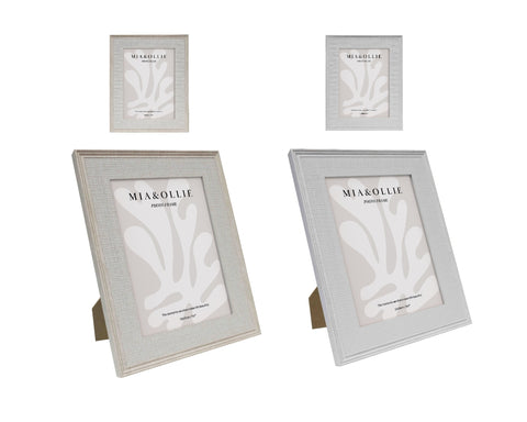 Set 2 Photo Frame Bella '5x7in" Assort 18cm