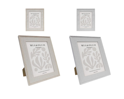 Set 2 Photo Frame Bella '6x8in' Assort 20cm