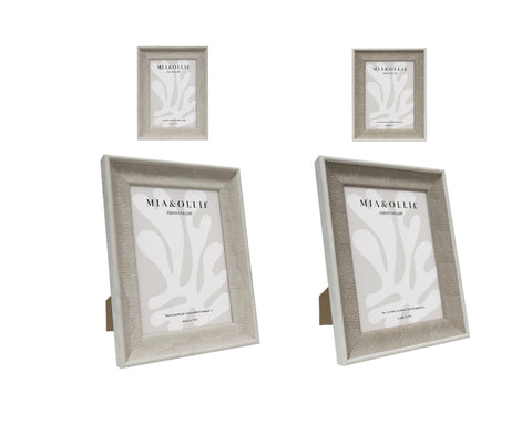 Set 2 Photo Frame Cassie '5x7in" Assort 18cm