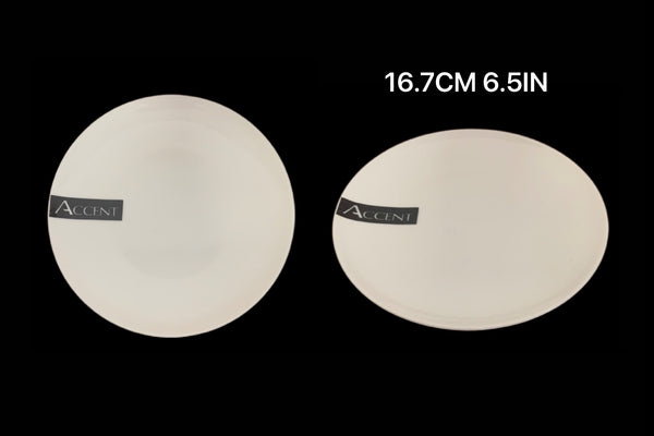 bulk 24 White Bone China Side Plate 17x2cm
