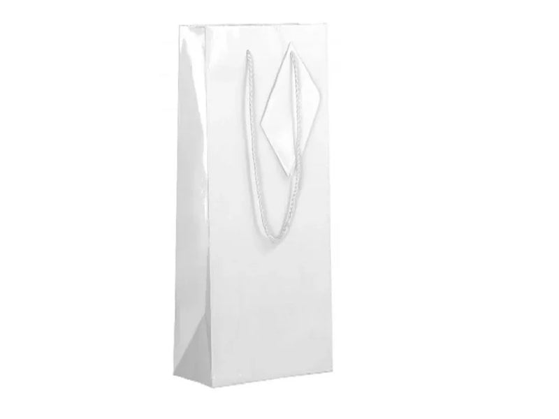 bulk 24 Bottle Gift Bags Matte White 36cm