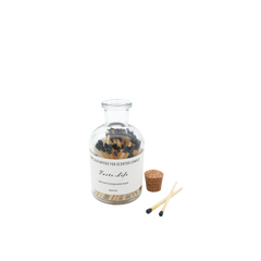 Ruban Black Tipped Matches in Bottle