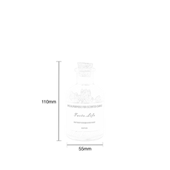 Ruban Black Tipped Matches in Bottle