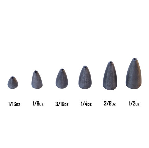 Swimerz 1/16 oz Lead Bullet Sinker - Qty 30 Pack