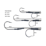 Swimerz Jigging & Trolling Hooks, 180 Double, 10/0, Qty 3