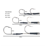 Swimerz Jigging & Trolling Hooks, Inline Double, 6/0, Qty 3