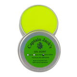 Captain Jack's Gel Scent - Fluoro Yellow, 15 gm Tin