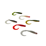 Swimerz 100 mm VTail Soft Plastic Lure, Red Glitter, 5 pack