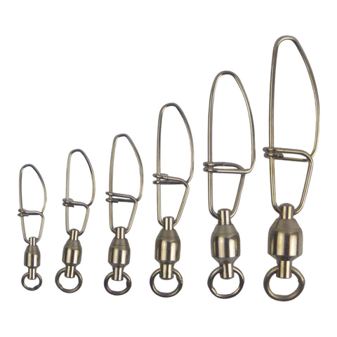 Swimerz HD Ball Bearing Swivels with Crosslock Snap, Size 4, 17 pack