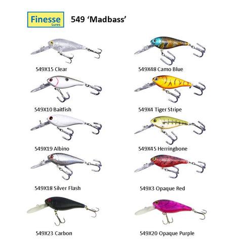 Finesse 'Madbass' Baitfish, 85mm Deep Diving Crankbait