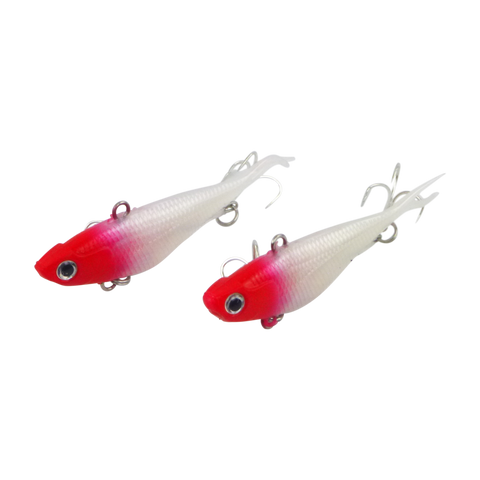 Swimerz 95mm Soft Vibe, Red Head, 2 pack