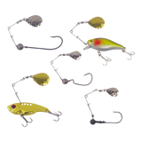 Swimerz Jig Spinner, Small, Hammered Nickel, 5 Pack