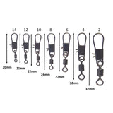 Swimerz Rolling Swivel w Interlock Snap, Size 8, 45 pack