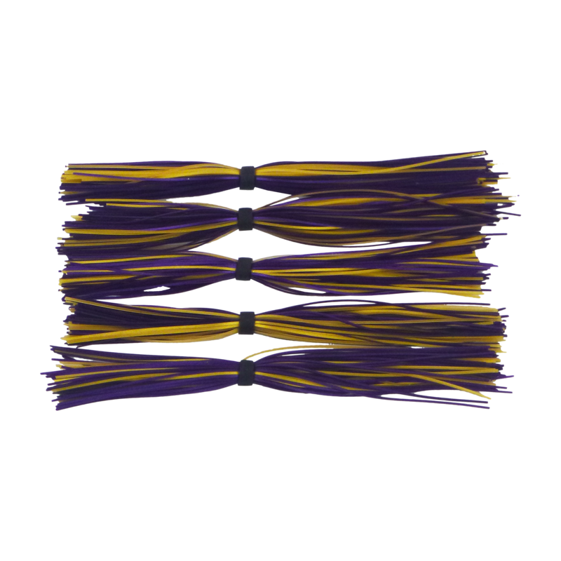 Dekoi Chatterbait Lure Skirts, Purple Gold