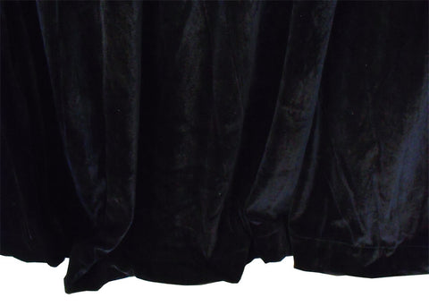 Long Large Velvet Curtains Black 620x270cm with 4m blockout+30 Hook New