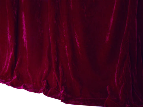 Large Velvet Curtains 610 x 230cm with 4m blockout + 30 Hooks New Burgundy