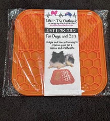 1x LIFE IN THE OUTBACK PET LICK PAD - Blue