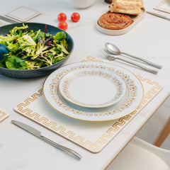 Clevinger Set of 4 MD Placemats Gold Border