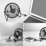360 Degree Tilt Adjustable USB Portable Mini Desk Fan