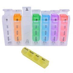Flightmode 7 Day Travel Pill Box Medicine Organiser with Individual Daily Compartment