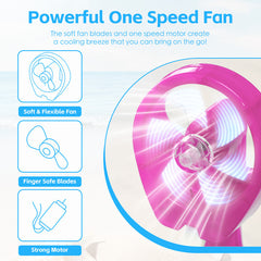Lazy Dayz Water Spray Fan - Pink