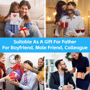 175ml Stainless Steel Hip Flask w Funny Quotes-Blue