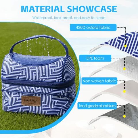 Lazy Dayz Insulated Deluxe Lunch Cooler - Makena