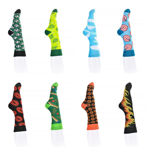 8 Pairs Fashion Novelty Funny  Socks one Size 5-13 Men  Socks  Women  Socks #4
