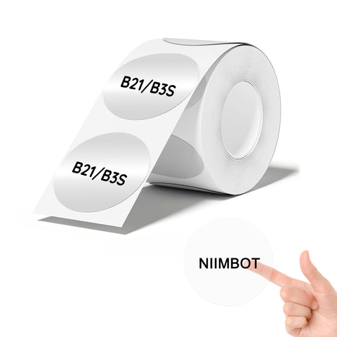 Niimbot Transparent Label Printing Paper Waterproof Label Sticker 50*50mm 150pcs  Round For B21/B3S/B1
