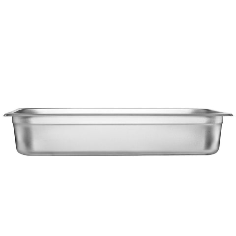4 Pack Hotel Pans, Full Size Anti-Jam Steam Pan with Lid, 0.8mm Thick Stainless Steel Steam Table Pan, 4-Inch Deep Commercial Table Pan, Catering Storage Food Pan, for Industrial & Scientific