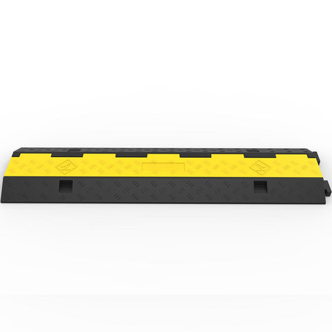 3 Pcs 2-Cable Rubber Electrical Wire Cover Cord Protector Ramp 11000 lbs