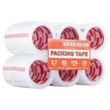 Packing Tape 18 Rolls 65 Yards Heavy Duty Clear Packing Tapes 2.7 Mil