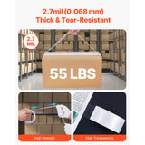 Packing Tape 6 Rolls 65 Yards Clear Shipping Tape with Dispenser 2.7 Mil