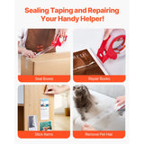 Packing Tape 6 Rolls 65 Yards Clear Shipping Tape with Dispenser 2.7 Mil