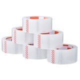 Packing Tape 6 Rolls 65 Yards Clear Shipping Tape with Dispenser 2.7 Mil