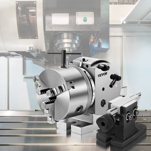 BS-0 Dividing Head 5 Inch, Precision Dividing Head Set with 5" 3-jaw Chuck & Tailstock Dividing Plates for Milling Machine