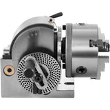 BS-0 Dividing Head 5 Inch, Precision Dividing Head Set with 5" 3-jaw Chuck & Tailstock Dividing Plates for Milling Machine