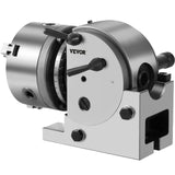 BS-0 Dividing Head 5 Inch, Precision Dividing Head Set with 5" 3-jaw Chuck & Tailstock Dividing Plates for Milling Machine