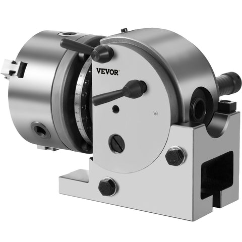 BS-0 Dividing Head 5 Inch, Precision Dividing Head Set with 5" 3-jaw Chuck & Tailstock Dividing Plates for Milling Machine