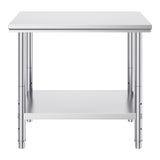 910x610mm Stainless Steel Kitchen Bench Commercial Work Food Prep Table