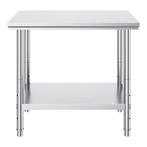 910x610mm Stainless Steel Kitchen Bench Commercial Work Food Prep Table