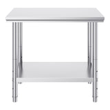 910x610mm Stainless Steel Kitchen Bench Commercial Work Food Prep Table
