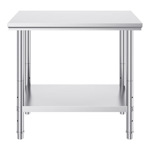 910x610mm Stainless Steel Kitchen Bench Commercial Work Food Prep Table