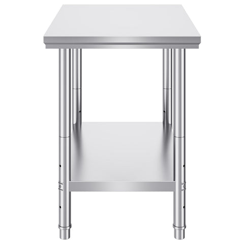 910x610mm Stainless Steel Kitchen Bench Commercial Work Food Prep Table