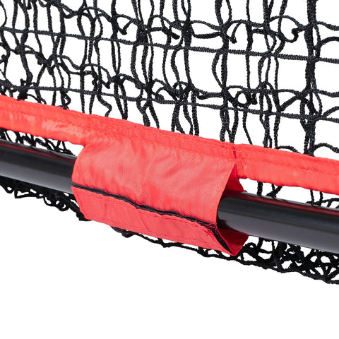 7x7 ft Baseball Softball Practice Net, Portable Baseball Training Net for Hitting Catching Pitching, Backstop Equipment with Bow Frame, Carry Bag, Strike Zone, 12 Balls, Tee, and Ball Collector