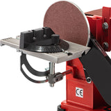 Belt Sander 4" x 36", Disc Combo Sander 6",Electric Adjustable Bench Belt Sander 375W,Grinder Bench Sanding Machine With 4 Rubber Foot Pad