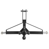 3 Point Trailer Hitch with 2 in Receiver, 3pt Quick Hitch Attachment, Heavy Duty Tractor Tow Drawbar Adapter, Compatible with Kubota, Mahindra, Ford, Yanmar, John Deere, Massey Ferguson